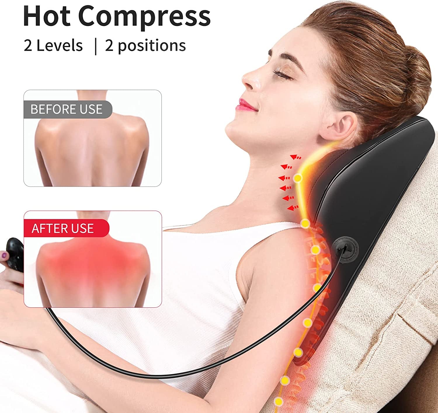 Shiatsu Neck & Back Massager with Heat