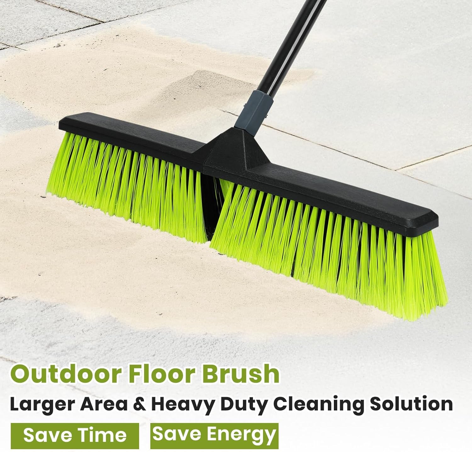 3-Pack 24" Push Broom with 63" Handle