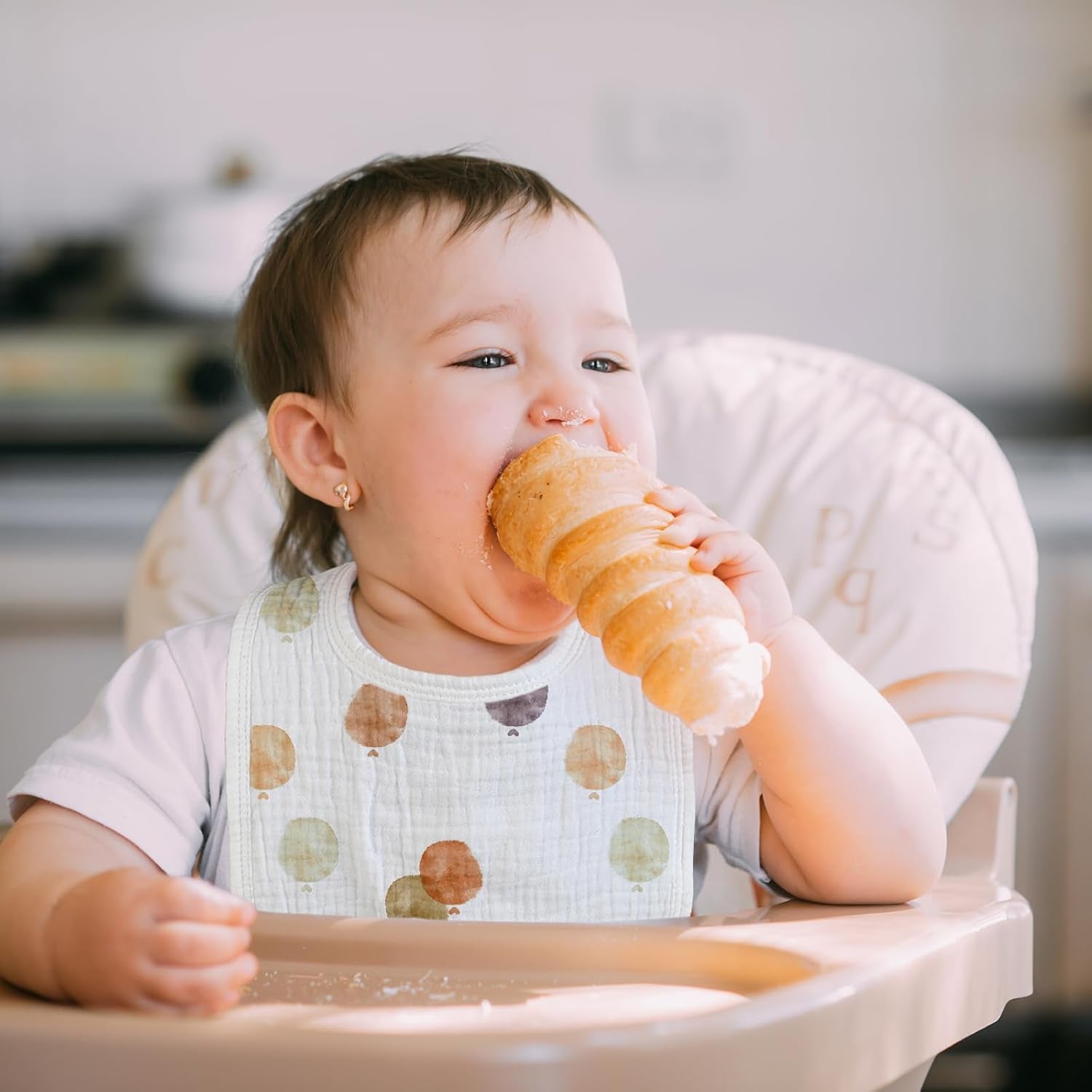 Muslin Drool Bibs for Boys Girls 8 Pack, Adjustable Baby Bibs for Drooling and Teething, Soft Cotton Baby Bandana Bib for Newborn Feeding Essentials (Circus)