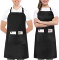 2-Pack Adjustable Bib Aprons with Pockets