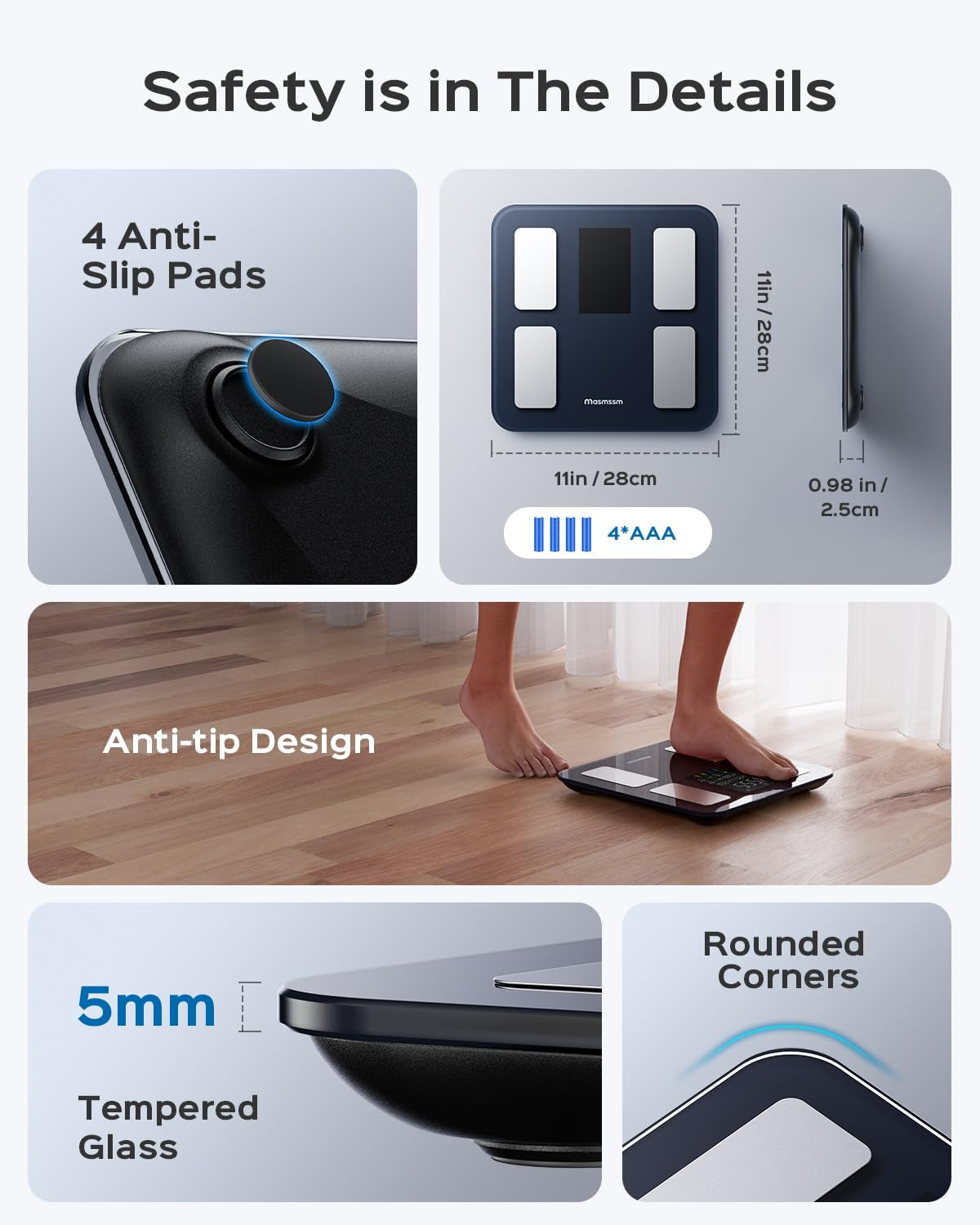 Smart Digital Bathroom Scale – 22 Metrics