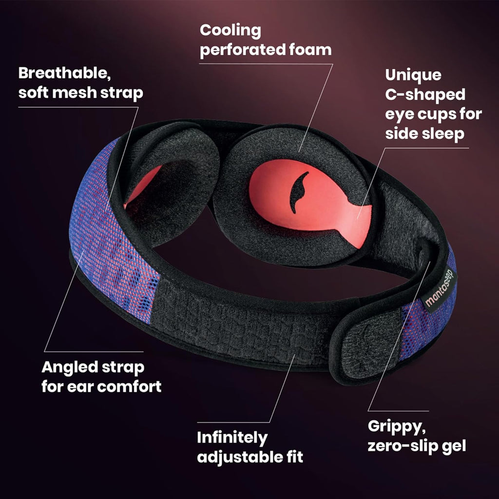 Manta Pro Sleep Mask – 100% Light Blocking