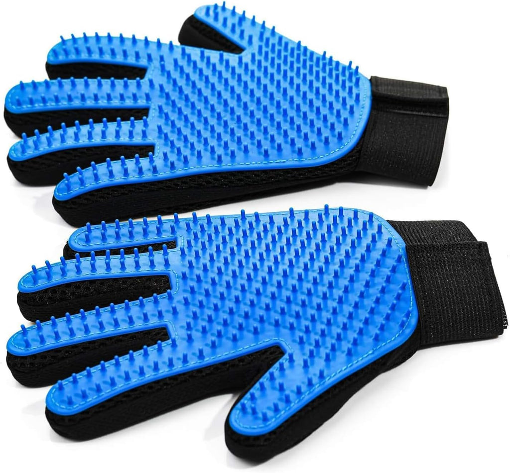 Pet Grooming Hair Removal Gloves 2-Pack