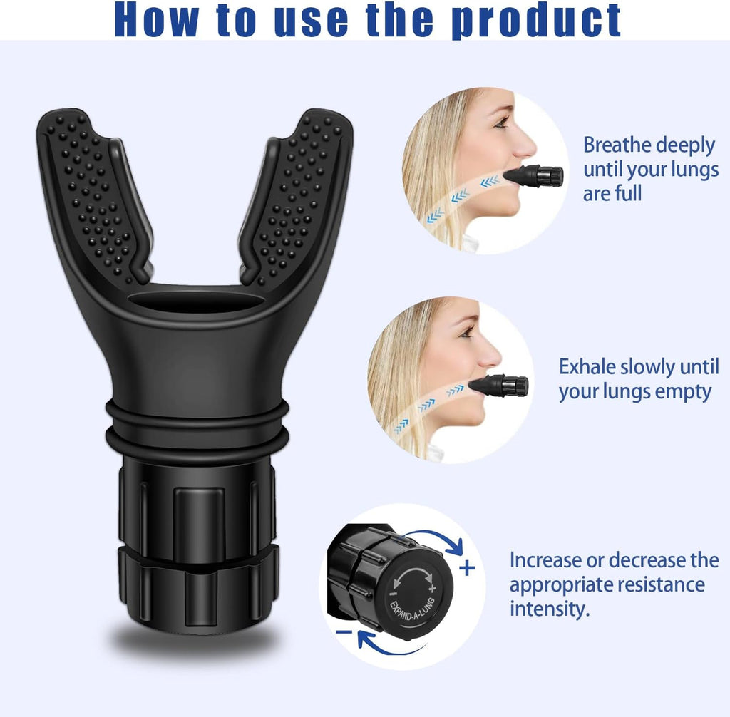 Portable Adjustable Breathing Exercise Device