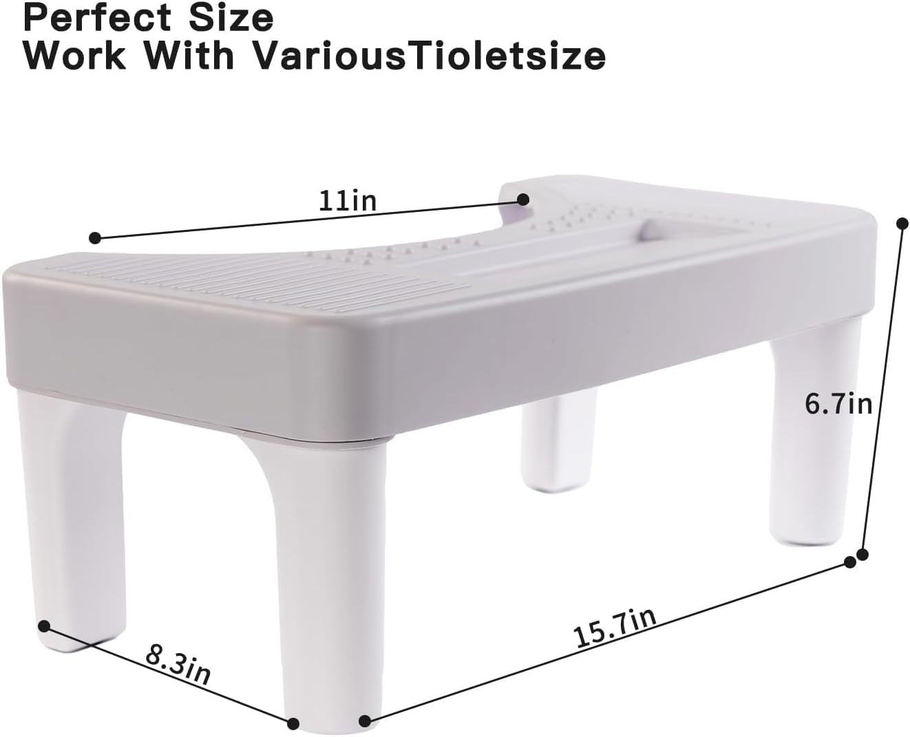Non-Slip 6.7" Bathroom Potty Step Stool