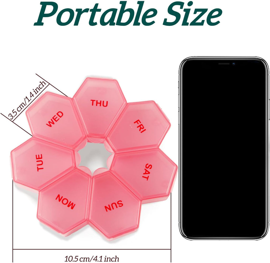 7-Day Weekly Pill Organizer & Vitamin Case