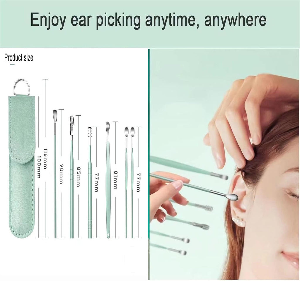 12 Pcs Stainless Steel Earwax Removal Kit