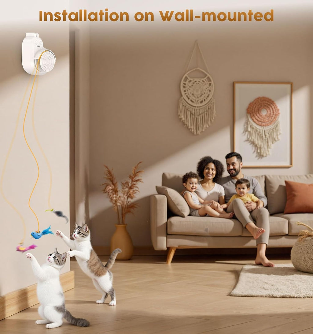 Interactive Cat Toy – Flying Bird & Mouse