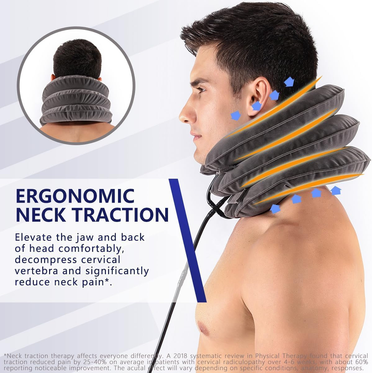Inflatable Cervical Neck Traction Device – Pain Relief