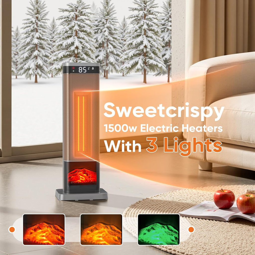 Portable Space Heater 24" Indoor with Remote