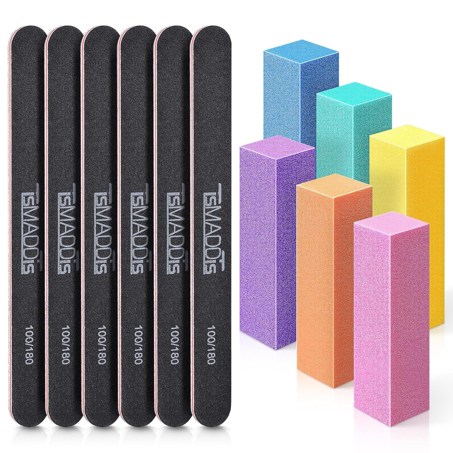 12-Pcs Professional Nail File & Buffer Kit