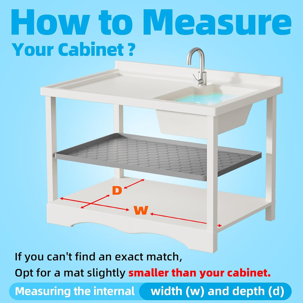Silicone Under Sink Mat – 34" x 22"