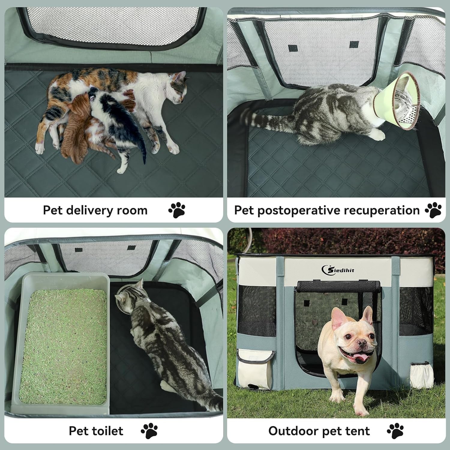 Foldable Pet Playpen for Small Animals