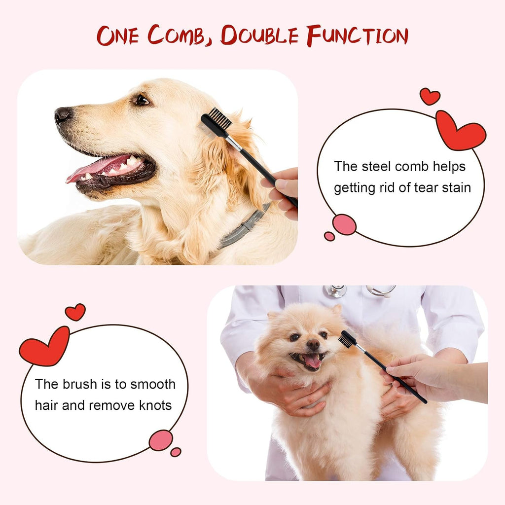 2-in-1 Pet Grooming Comb – Small Dogs & Puppies