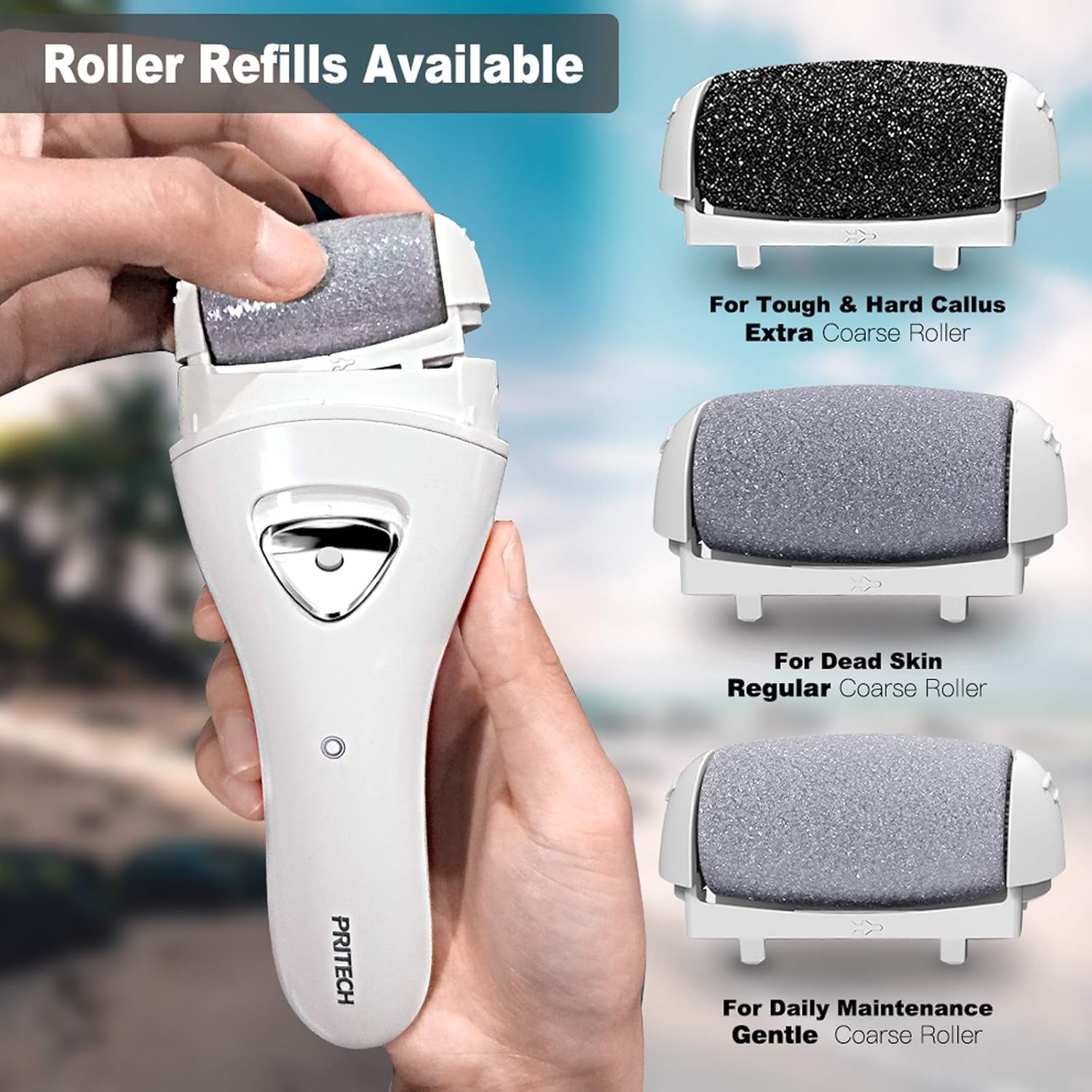 Electric Foot Callus Remover Kit