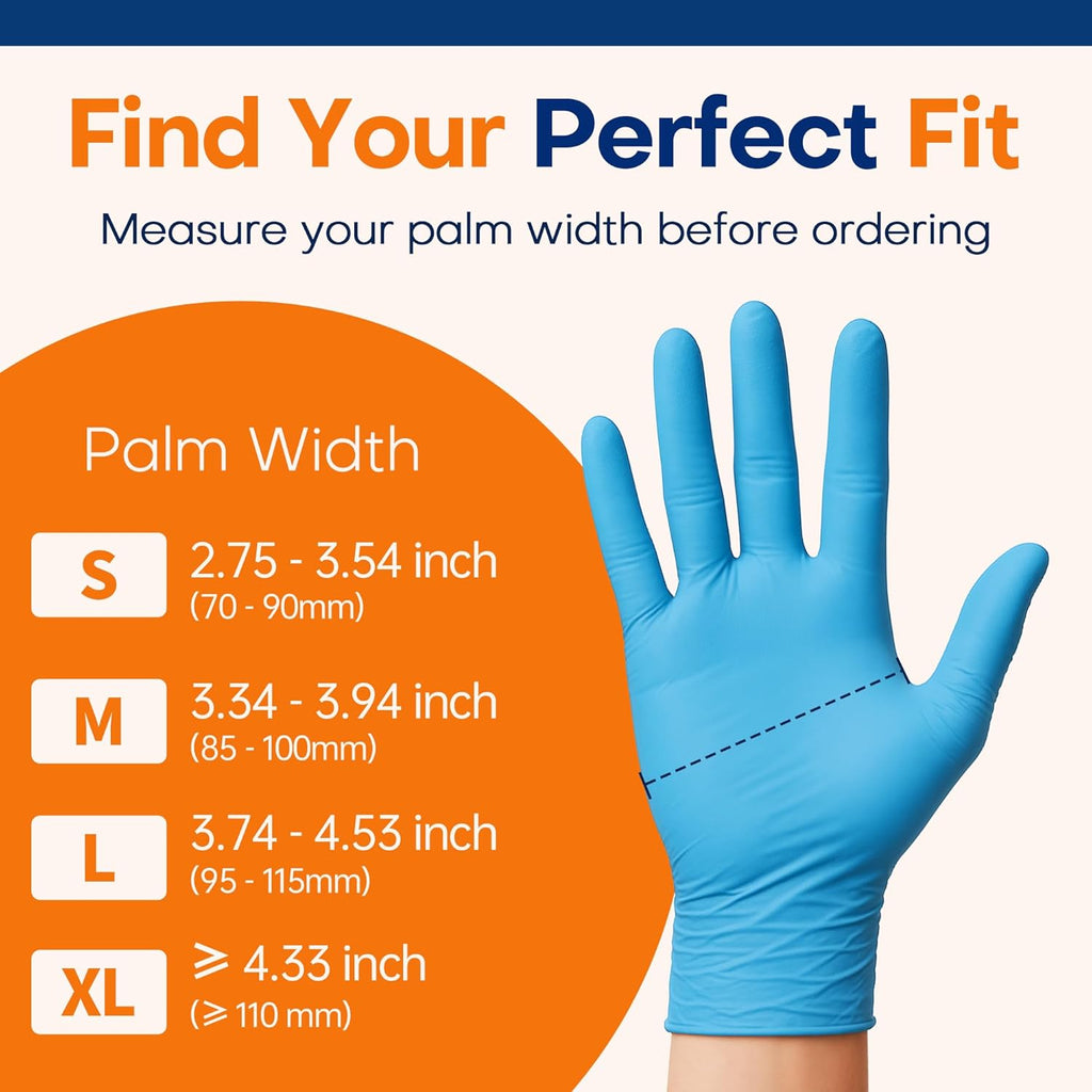 Nitrile Exam Gloves – 100 Count, Blue