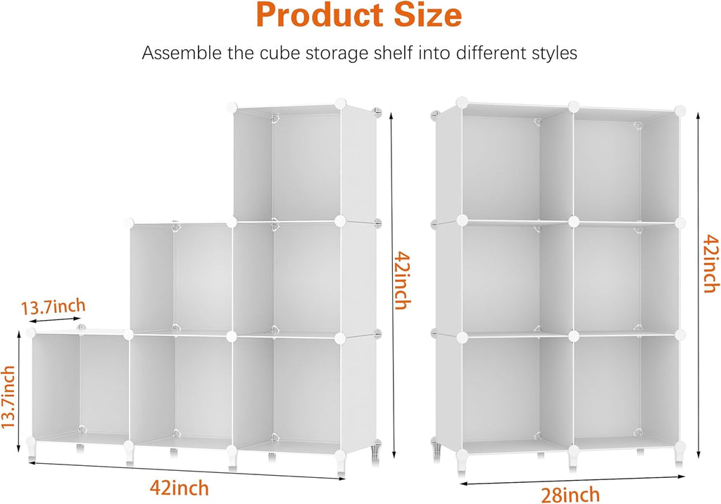 6-Cube Stackable Closet Organizer