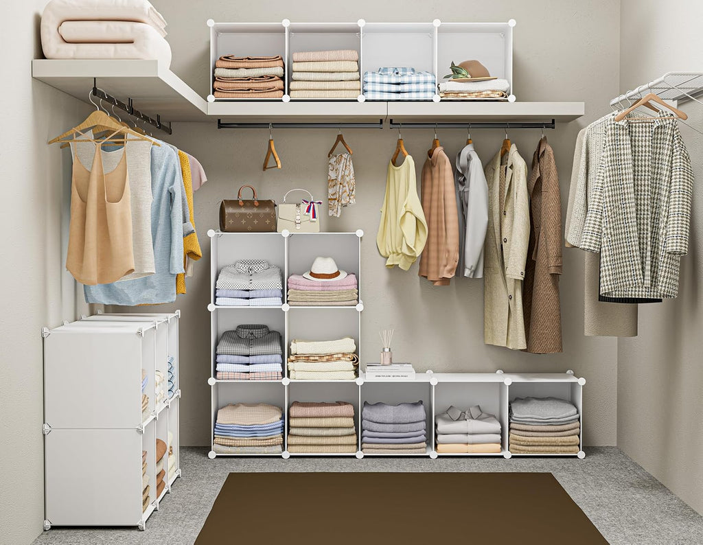 6-Cube Stackable Closet Organizer