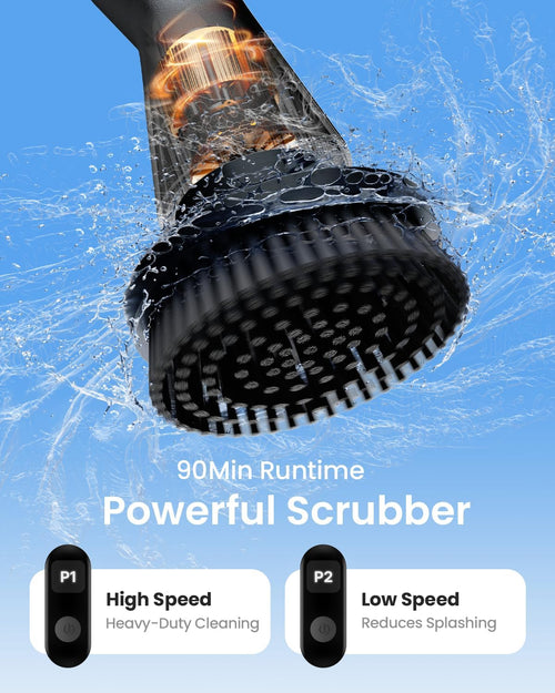 2025 Electric Cordless Spin Scrubber