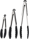 3-Piece Stainless Steel Silicone Kitchen Tongs