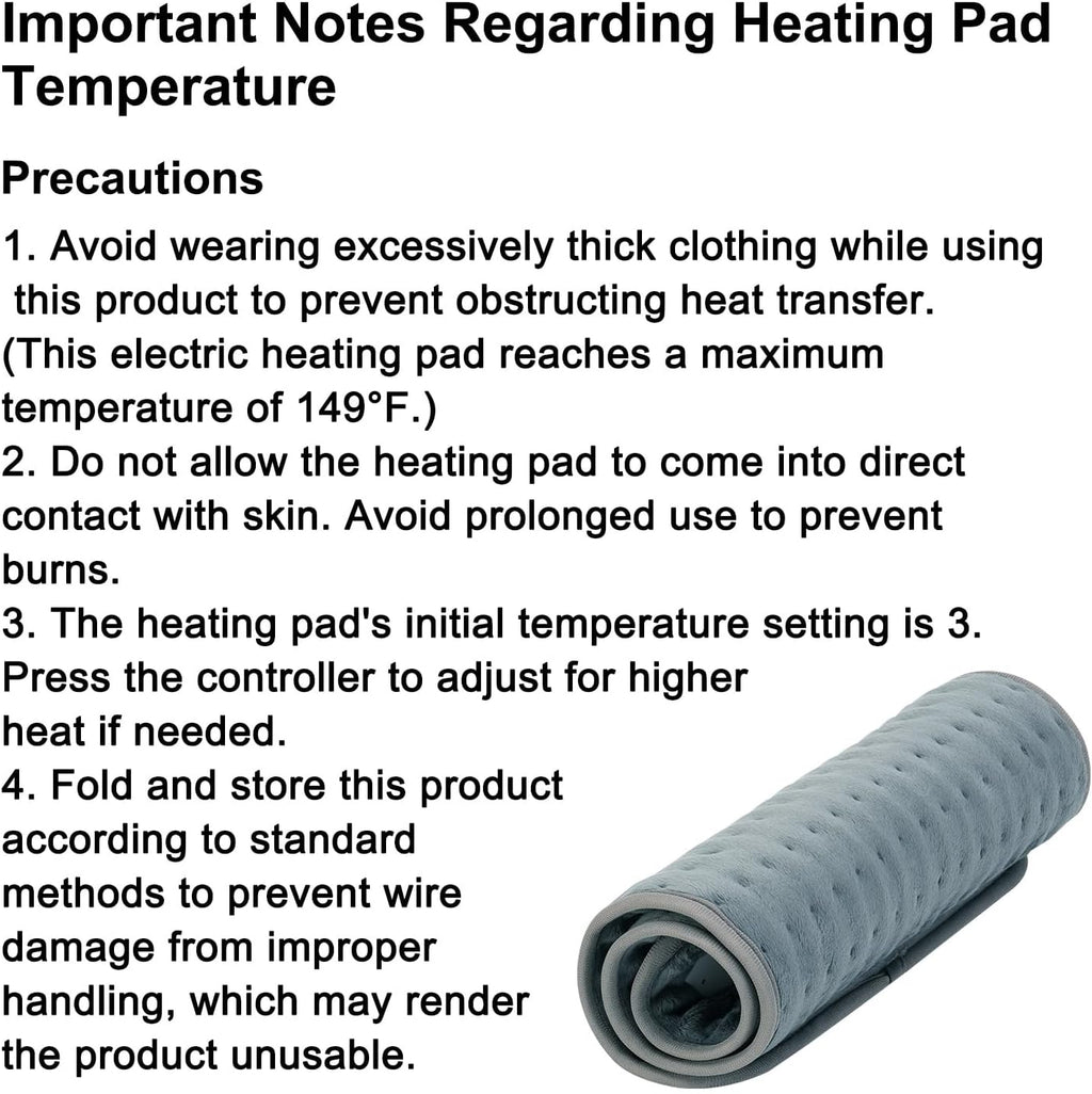 Electric Heating Pad – Back & Muscle Pain Relief