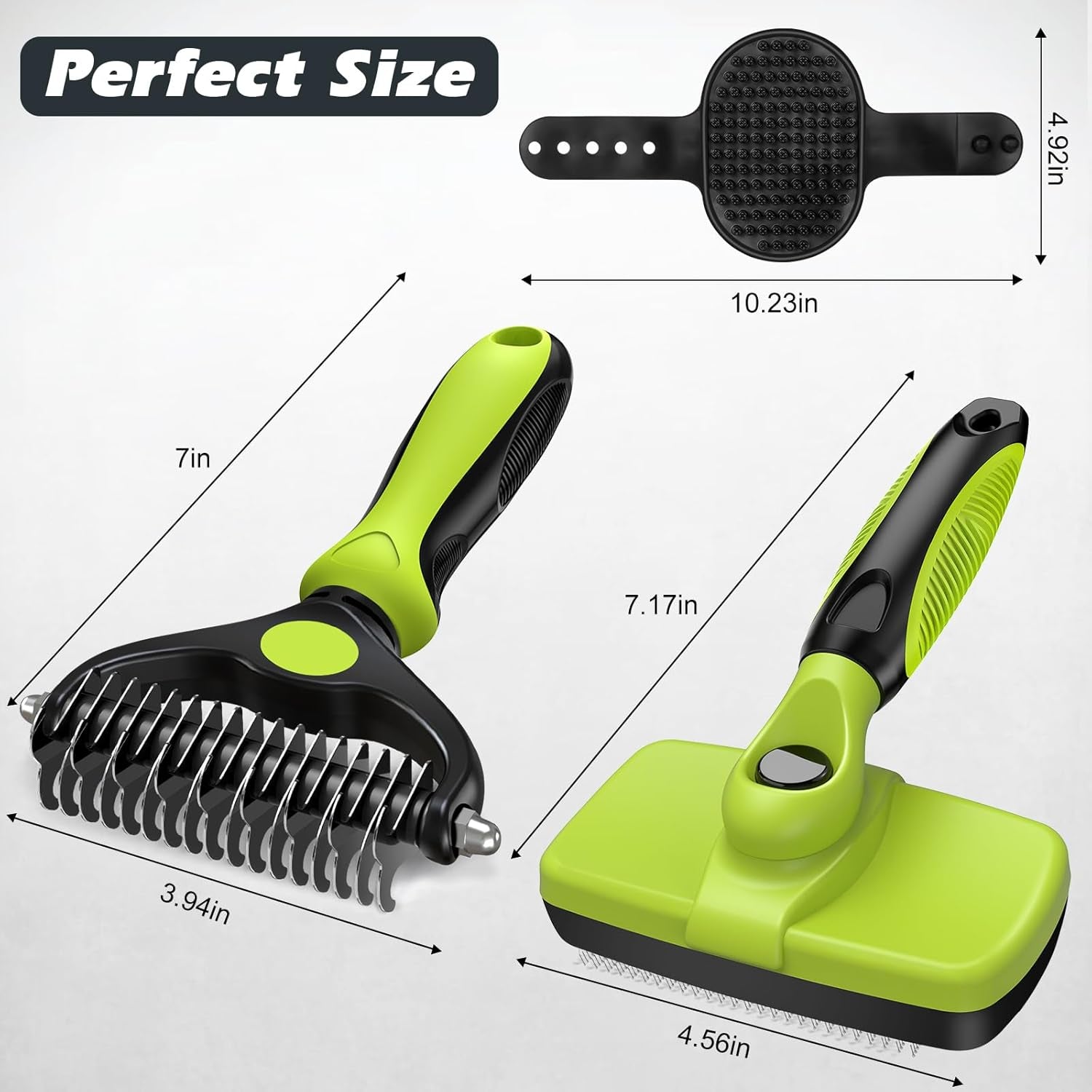 3-in-1 Pet Grooming Brush Set