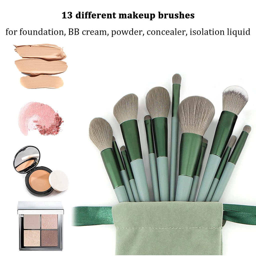 22PCS Makeup Brush Set – Green