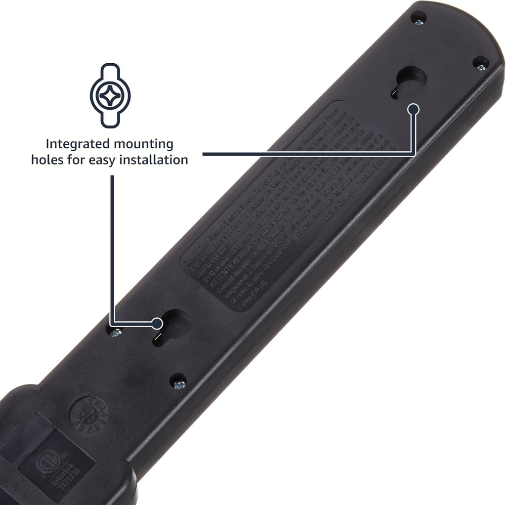 6-Outlet Surge Protector – 2-Pack with 2Ft Cord