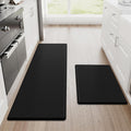 2-Piece Anti-Fatigue Kitchen Mat Set – Black