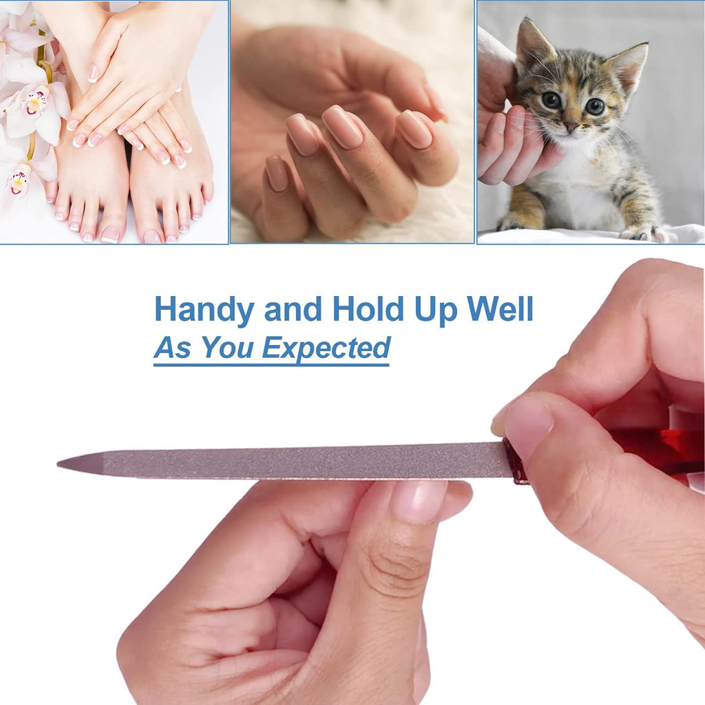 6PCS Stainless Steel Nail File Set – Sharp Tip