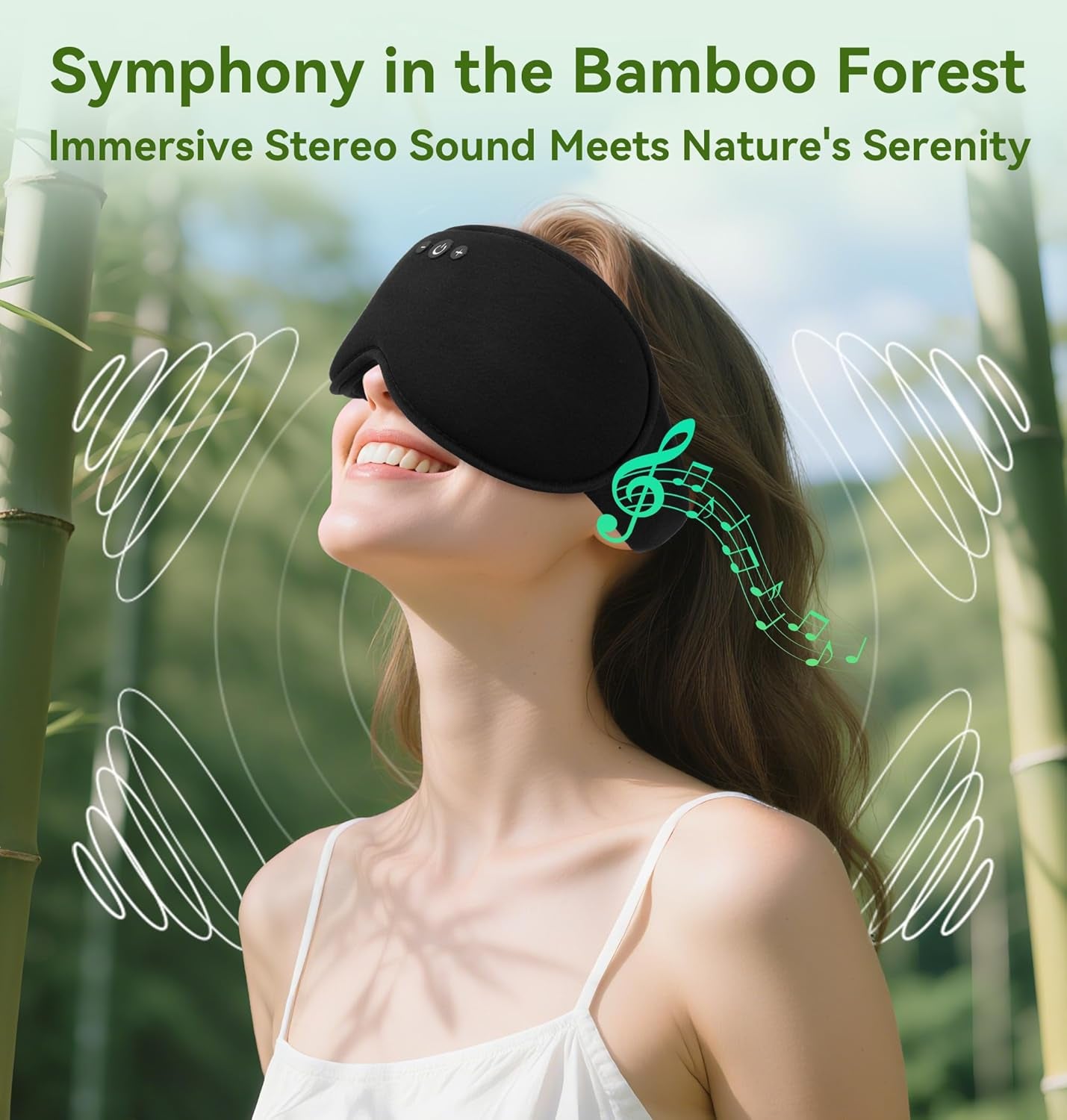 Bamboo Cotton Weighted Bluetooth Sleep Mask