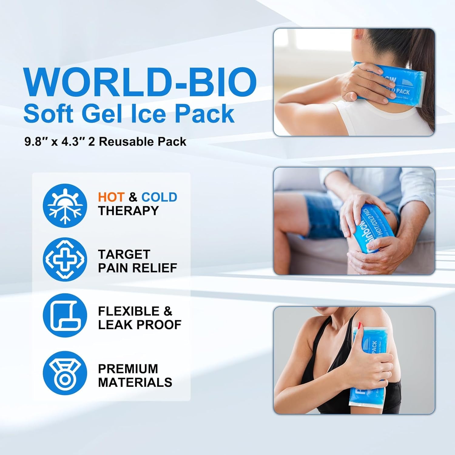 Reusable Gel Ice Pack – Hot & Cold Therapy