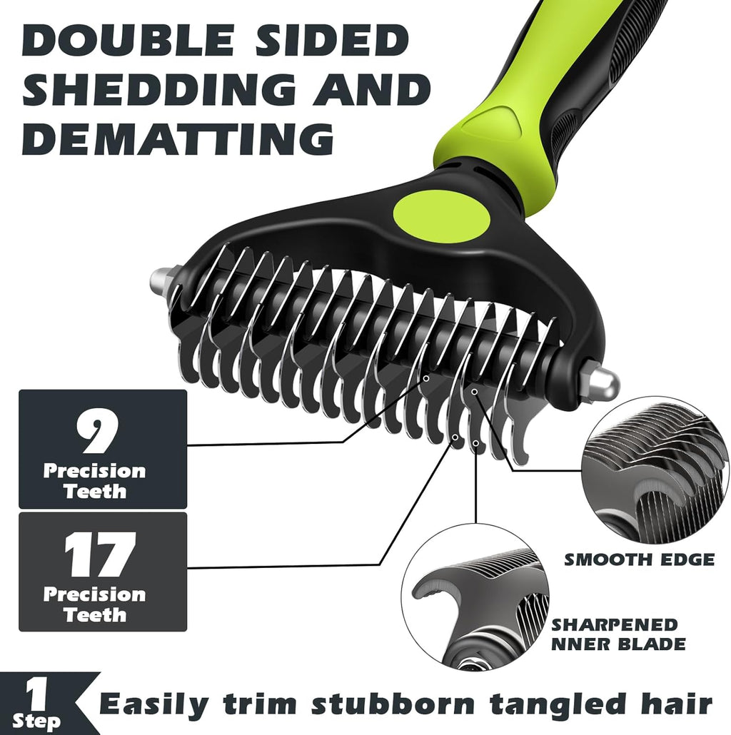 3-in-1 Pet Grooming Brush Set
