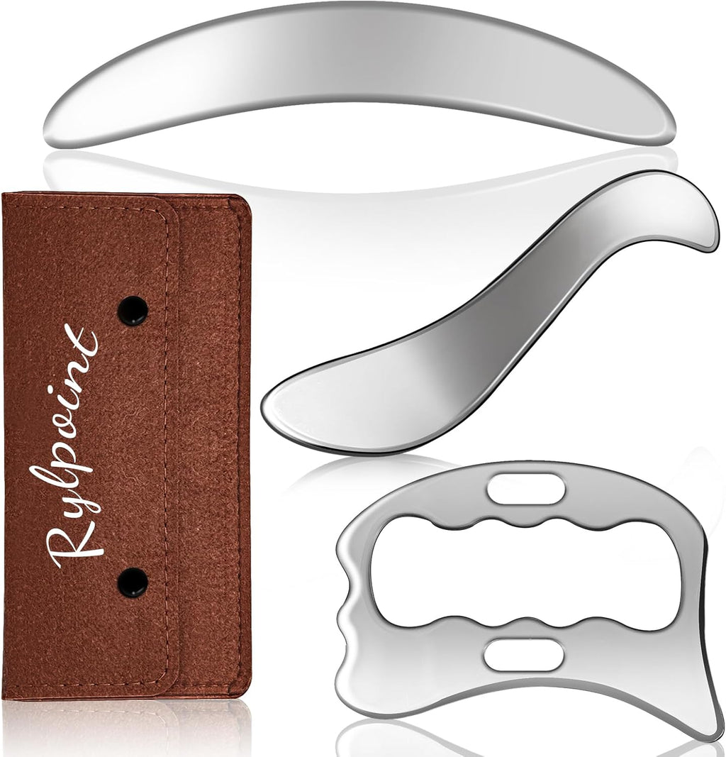 3-in-1 Stainless Steel Gua Sha Tool Set