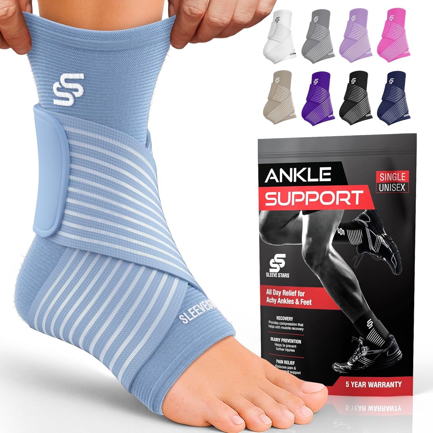Ankle Support Brace for Sprains & Pain Relief