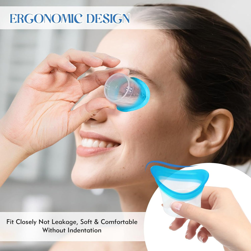 2-Pack Reusable Eye Wash Cups for Gentle Cleansing