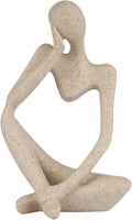 Sandstone Thinker Sculpture – Small Abstract Decor