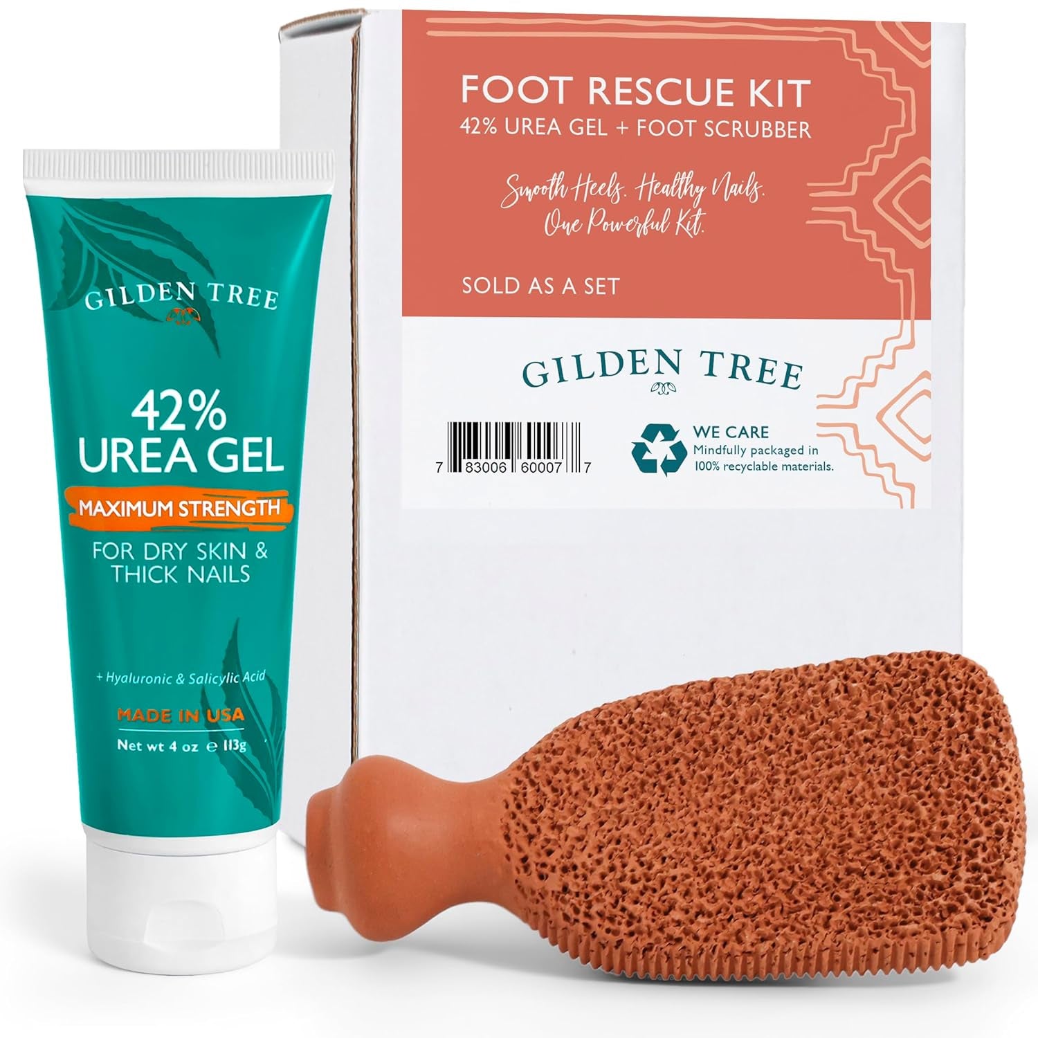 Callus Remover Gel & Foot Scrubber Kit