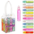 12Pc Roll-On Lip Gloss Set with Carrying Case