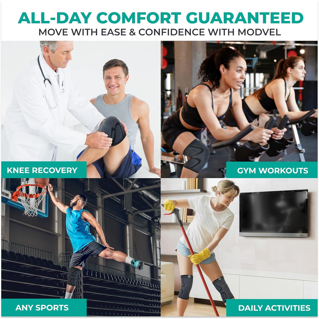 2-Pack Compression Knee Brace – Pain Relief Support