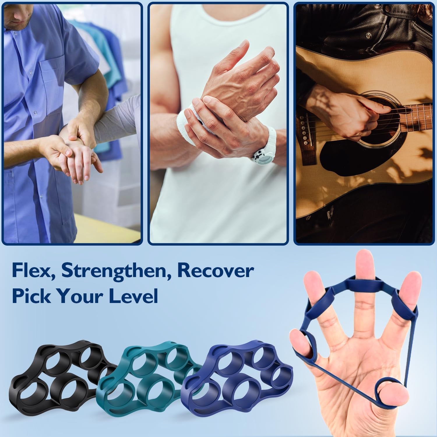 9-Piece Grip Strength Trainer Kit – Hand & Forearm
