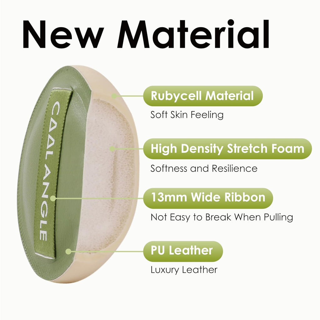 5PCS Latex-Free Makeup Sponge Set – Green