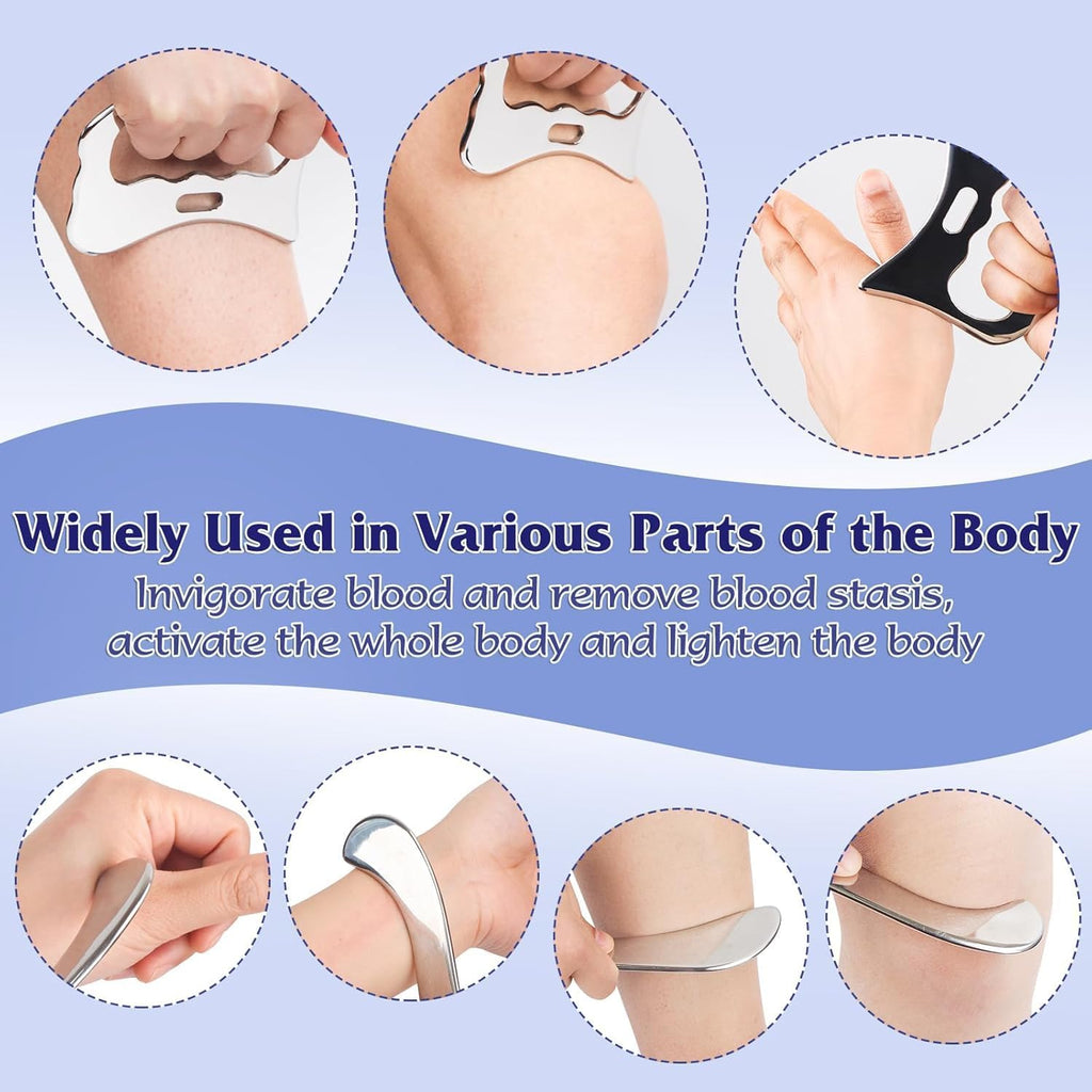 3-in-1 Stainless Steel Gua Sha Tool Set