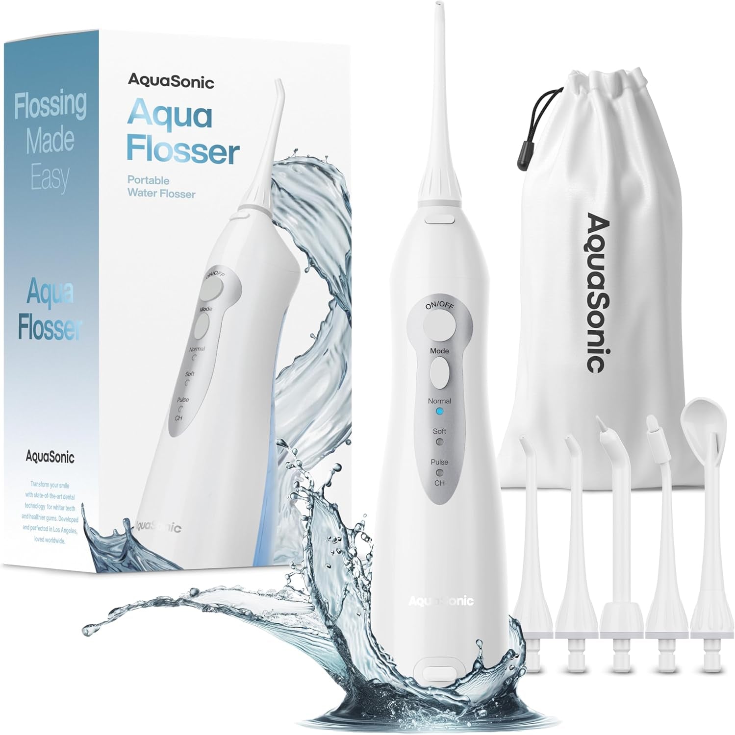 Cordless Water Flosser for Teeth & Braces Care