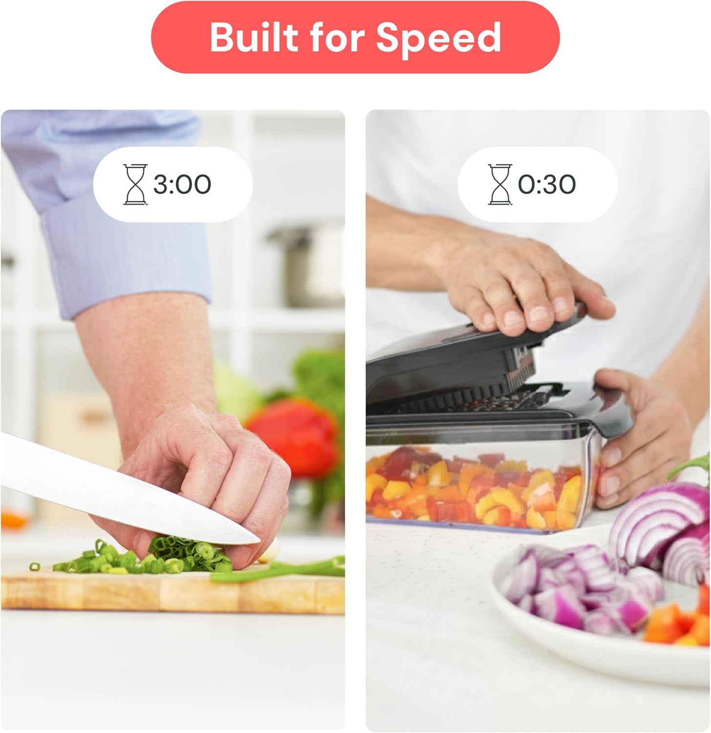 Original Pro 2-in-1 Vegetable Chopper & Spiralizer