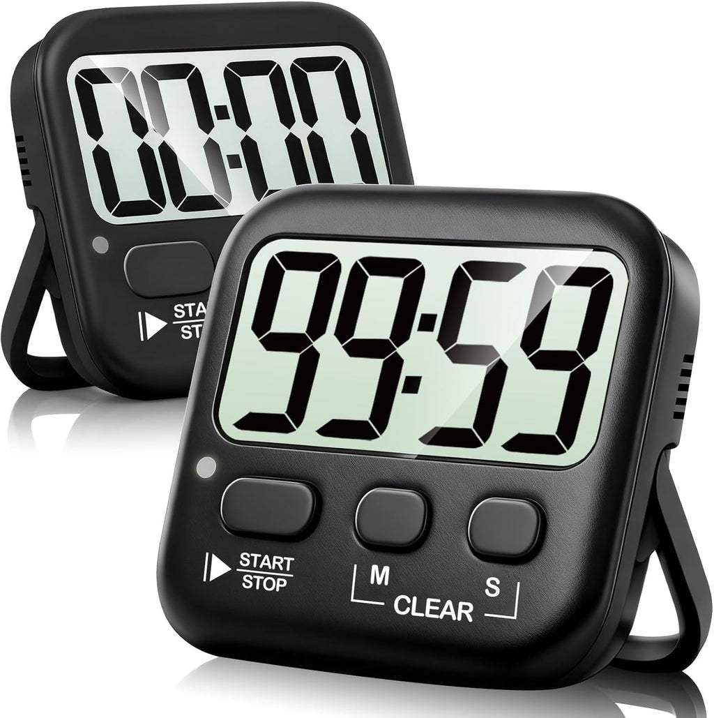 2-Pack Digital Magnetic Countdown Timers
