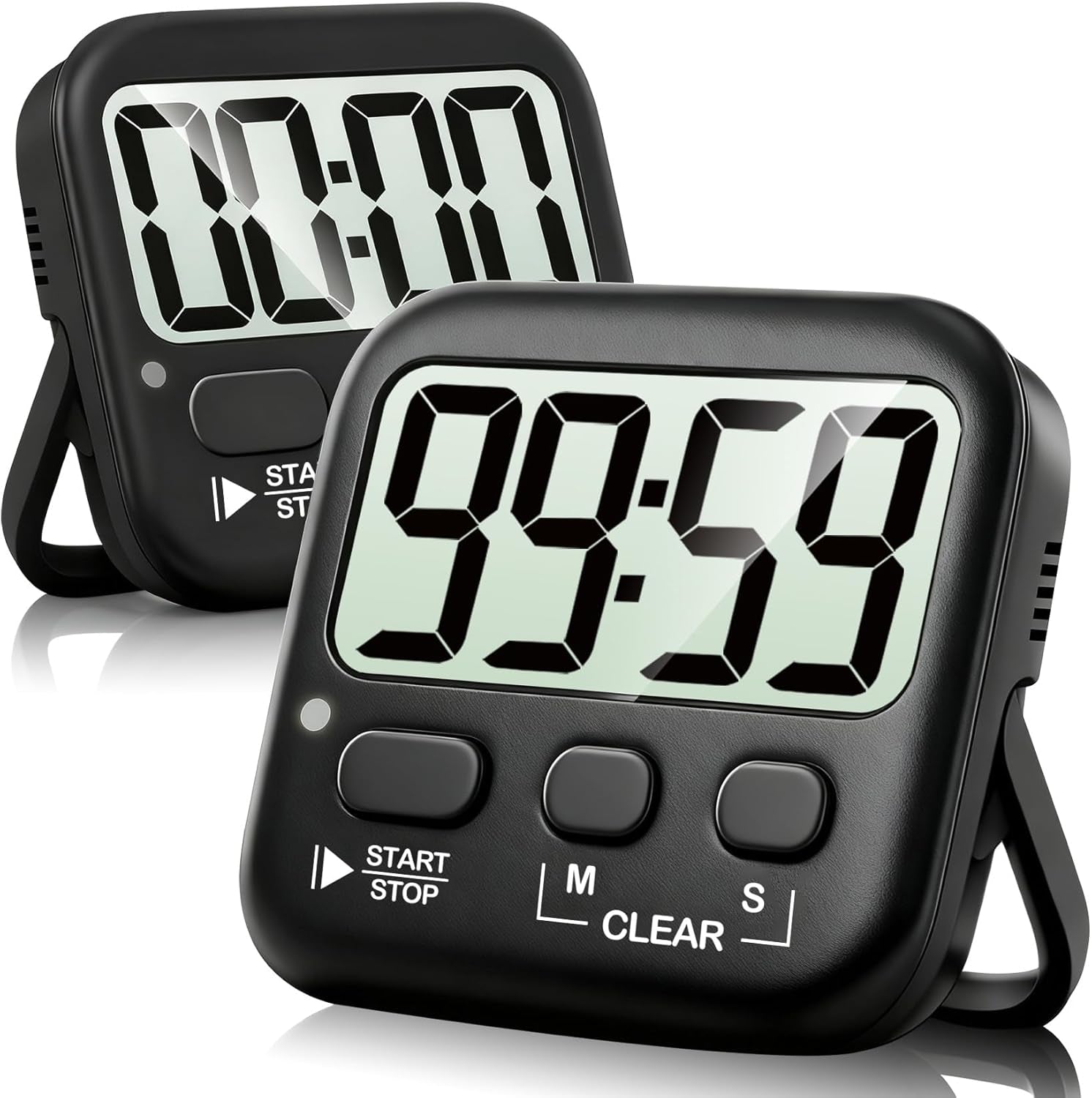 2-Pack Digital Magnetic Countdown Timers