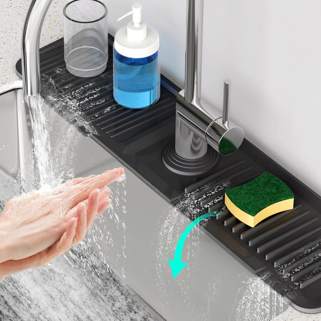 24-Inch Silicone Kitchen Faucet Mat