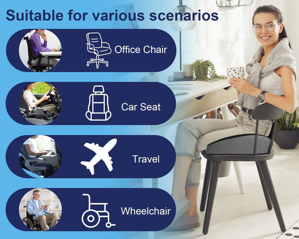 Premium Orthopedic Seat Cushion – X-Large Support