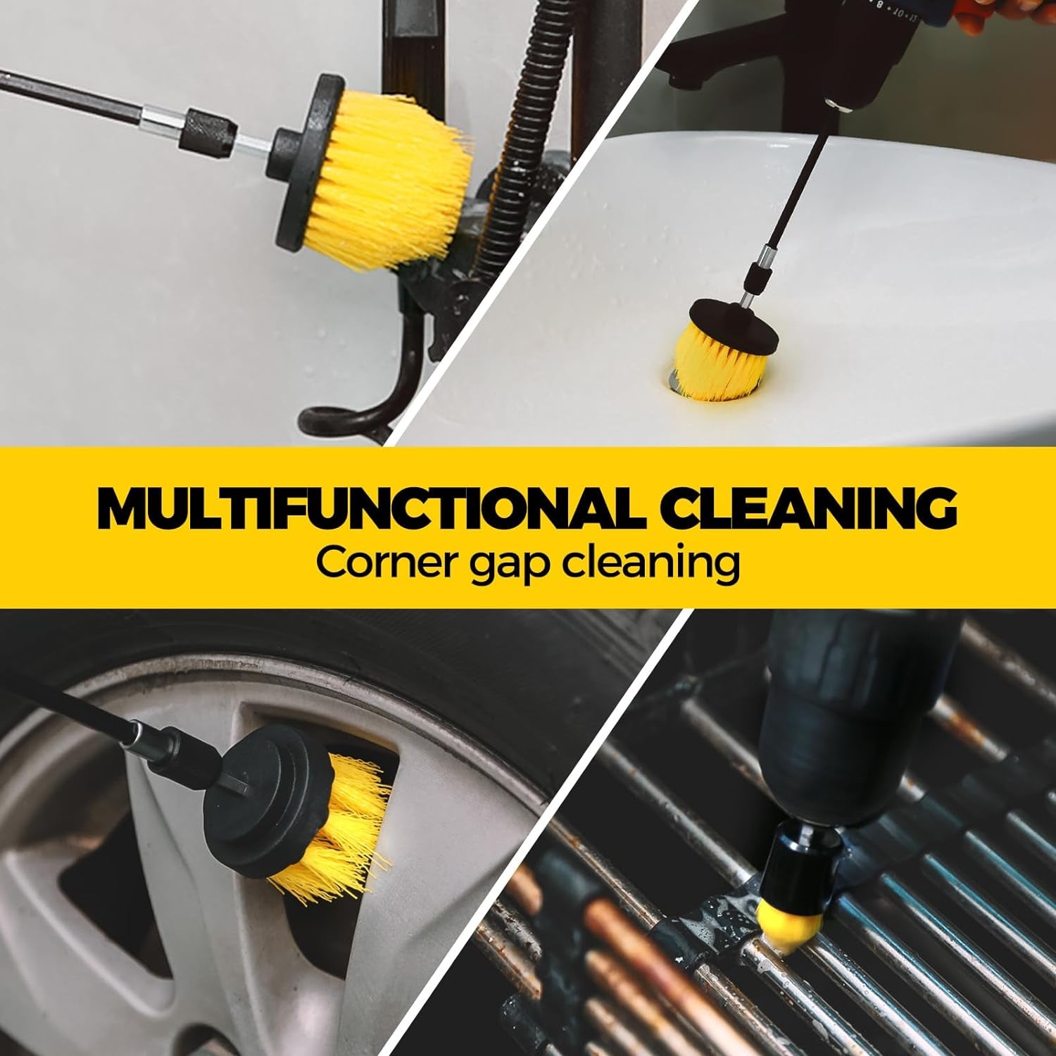 6-Pack Drill Brush Set – All-Purpose Cleaning Kit